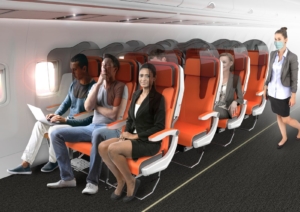 Possible new airplanes seats distribution